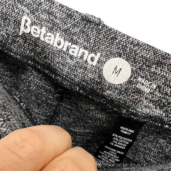 Betabrand Grey Straight Leg Mid Rise Dress Pull On Pants Medium - Picture 3 of 9